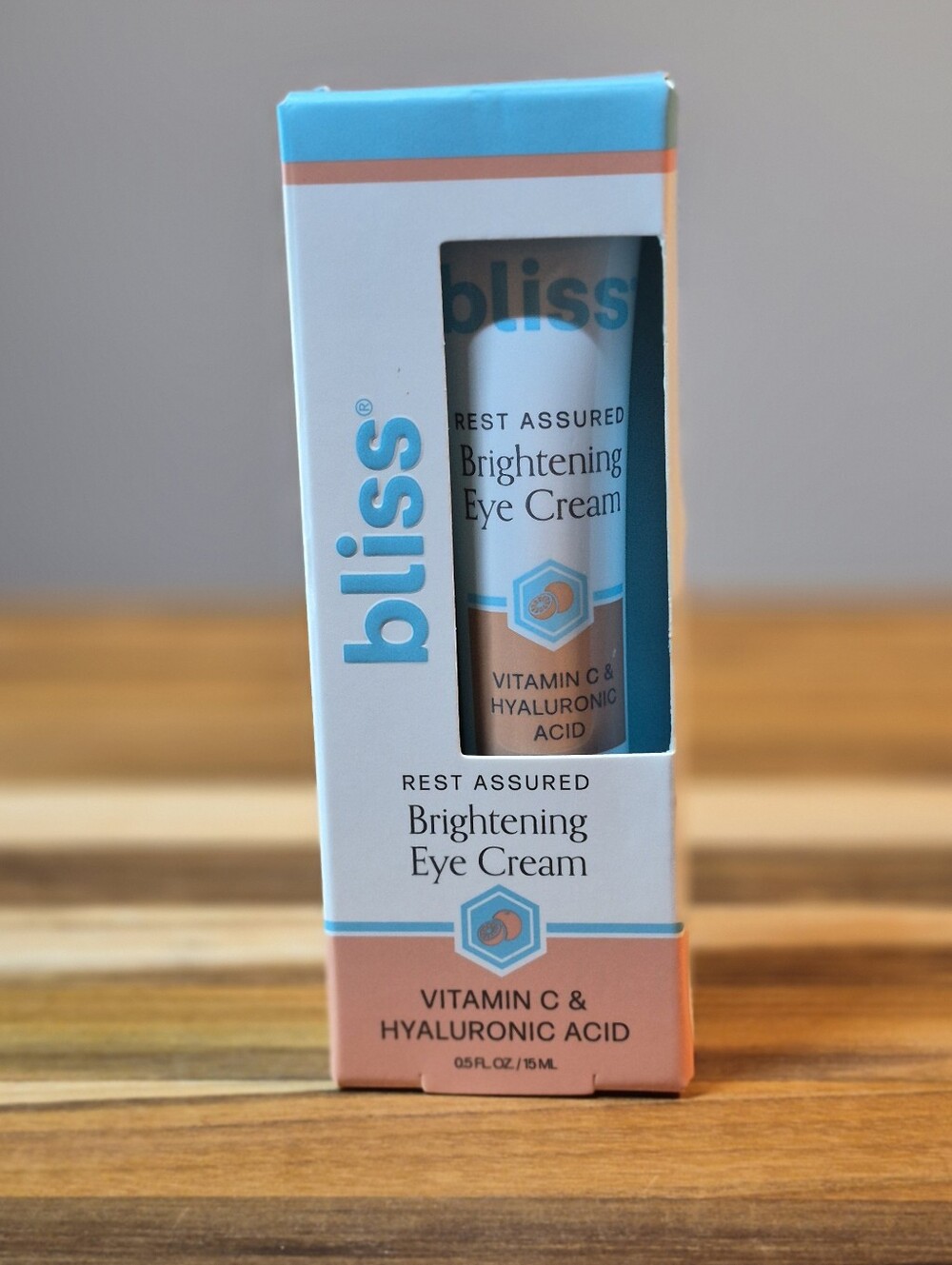 Bliss Wake Up Eye Cream Duo, Depuff & Brighten with Hyaluronic Acid 15ml x2 NIB - Picture 4 of 5